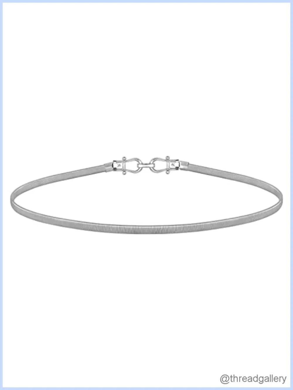JASGOOD Women's Skinny Metal Elastic Waist Belt for Dress